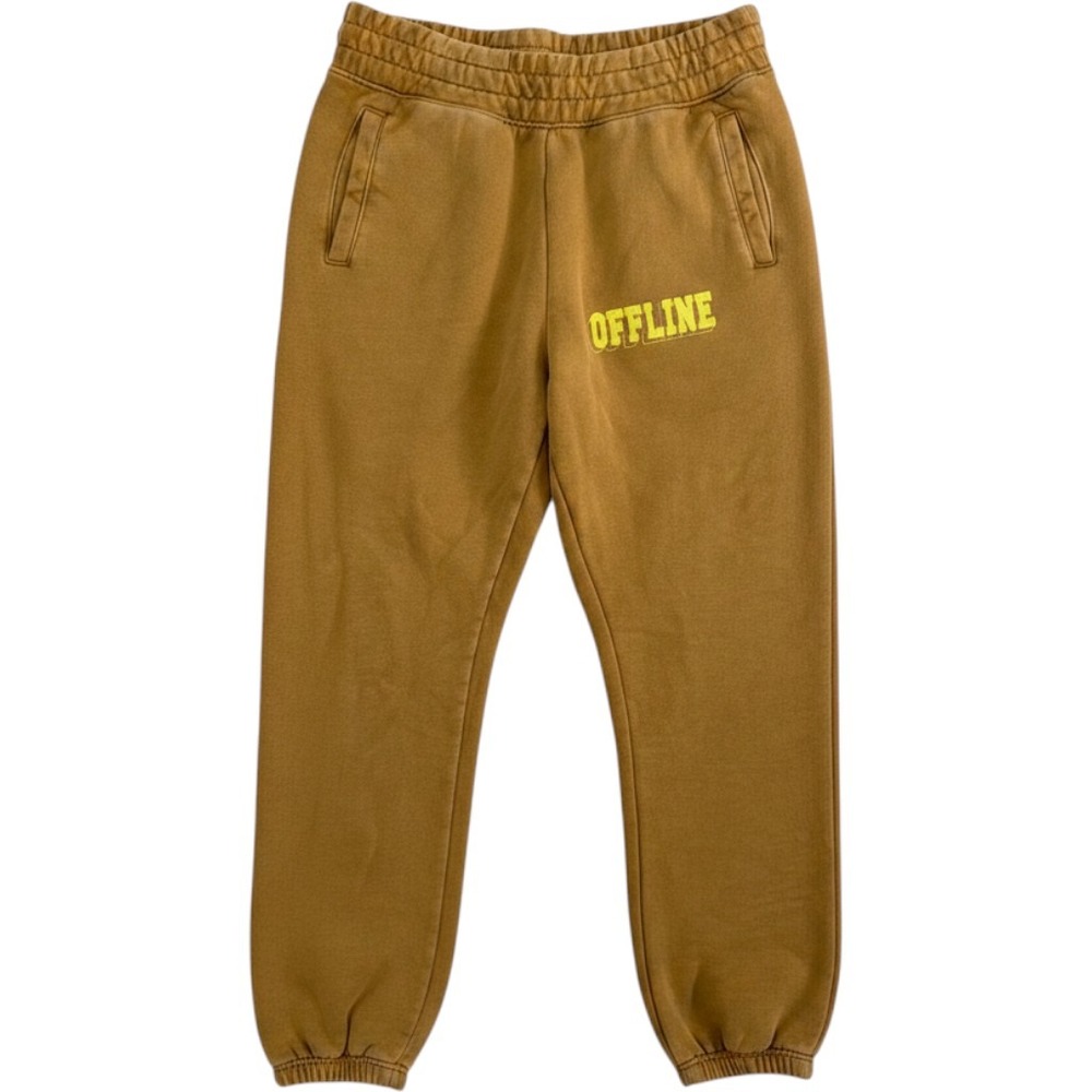 OFFLINE‎ by Aerie  XS Sweatpants Mustard Brown Yellow Graphic Joggers Pockets